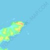Topografische Karte Arakaninihi Island, Höhe, Relief