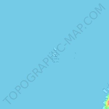 Topografische Karte Estela, Höhe, Relief