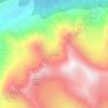 Topografische Karte Map Glacier, Höhe, Relief