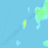 Topografische Karte Seal Island, Höhe, Relief