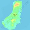 Topografische Karte Pulau Subi Besar, Höhe, Relief