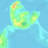 Topografische Karte Pandan Island, Höhe, Relief