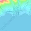 Topografische Karte Talisay Baywalk, Höhe, Relief