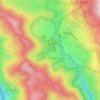 Topografische Karte Santa Ynez Reservoir, Höhe, Relief