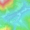 Topografische Karte Lago del Vajont, Höhe, Relief