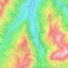 Topografische Karte Kandertal, Höhe, Relief
