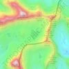 Topografische Karte Lac des Neuf Couleurs, Höhe, Relief