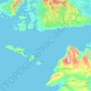 Topografische Karte Galway Bay, Höhe, Relief