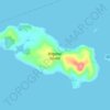 Topografische Karte Bagatao Island, Höhe, Relief