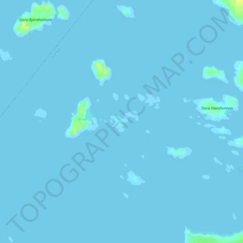 Topografische Karte Örarna, Höhe, Relief