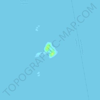Topografische Karte Sambro Island, Höhe, Relief