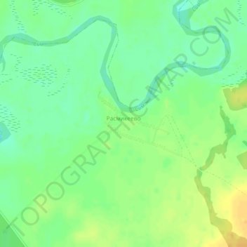 Topografische Karte Расмикеево, Höhe, Relief