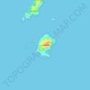 Topografische Karte Isla Cocinas, Höhe, Relief