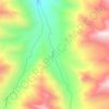 Topografische Karte Ак-суу, Höhe, Relief