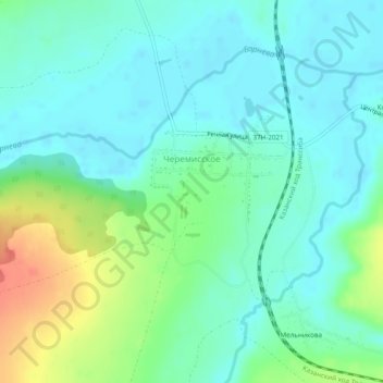 Topografische Karte Черемисское, Höhe, Relief