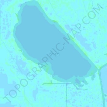 Topografische Karte Lake Fields, Höhe, Relief