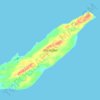 Topografische Karte Isla Isabela, Höhe, Relief