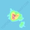 Topografische Karte Skraeling Island, Höhe, Relief