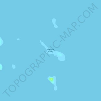 Topografische Karte Lamuyon Island, Höhe, Relief