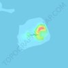 Topografische Karte Saba Island, Höhe, Relief