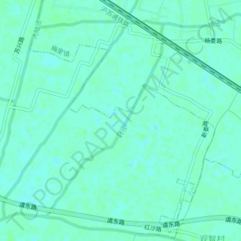 Topografische Karte 葑泾, Höhe, Relief