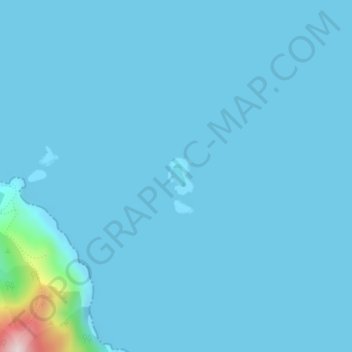 Topografische Karte Mauitaha Island, Höhe, Relief