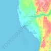 Topografische Karte Toliara, Höhe, Relief