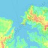 Topografische Karte Darwin, Höhe, Relief