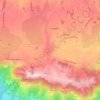 Topografische Karte Lunel, Reliefkarte, Höhenkarte