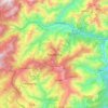 Topografische Karte Darjeeling, Höhe, Relief