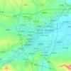 Topografische Karte 洛阳市, Höhe, Relief