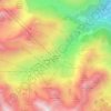 Topografische Karte La Mongie, Reliefkarte, Höhenkarte