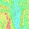 Topografische Karte Bacău, Höhe, Relief