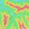 Topografische Karte Robson, Höhe, Relief