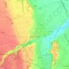 Topografische Karte Aussonne, Reliefkarte, Höhenkarte