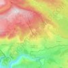Topografische Karte Font-Romeu-Odeillo-Via, Reliefkarte, Höhenkarte