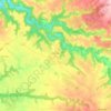 Topografische Karte Lédergues, Reliefkarte, Höhenkarte
