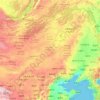 Topografische Karte Innere Mongolei, Höhe, Relief