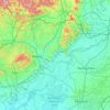 Topografische Karte Komitat Borsod-Abaúj-Zemplén, Höhe, Relief