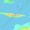 Topografische Karte Yapen, Höhe, Relief