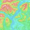 Topografische Karte Alpi, Höhe, Relief