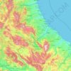 Topografische Karte Abruzzo, Reliefkarte, Höhenkarte