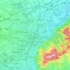 Topografische Karte Torino, Reliefkarte, Höhenkarte