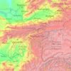 Topografische Karte Tadschikistan, Höhe, Relief