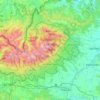 Topografische Karte Hohe Tatra, Höhe, Relief