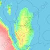 Topografische Karte Katar, Höhe, Relief