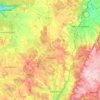 Topografische Karte Villeneuve, Reliefkarte, Höhenkarte