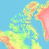 Topografische Karte Nunavut, Höhe, Relief