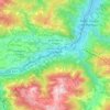 Topografische Karte Sankt Veit im Pongau, Höhe, Relief
