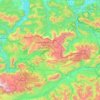 Topografische Karte Totes Gebirge, Höhe, Relief